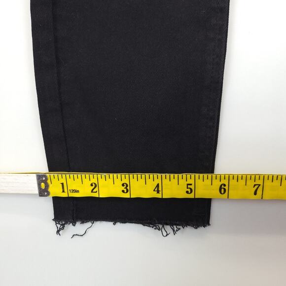 Cavalli Class Ultra Slim Ankle Back Jeans Rip Mid Rise Women 30 Pants Grunge - Picture 7 of 15